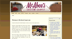 Desktop Screenshot of mcabeescarpet.com