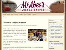 Tablet Screenshot of mcabeescarpet.com